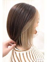 ウルヘアー 緑地公園(ulu hair)&nbsp;ベージュ系イヤリングカラー