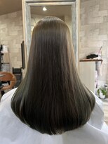 ハコ(H.A.Co) ブリーチ無しのWカラーです。