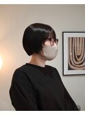 【short bob × layer】