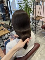 ラブレス グランフロント大阪(LaBless) ブリーチなしツヤ感オリーブブラウン