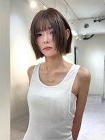 ヴィヴィー 福岡天神店(VIVIE)&nbsp;小顔になれるフェスレイヤーボブ/ハッシュボブ/ミントグレージュ