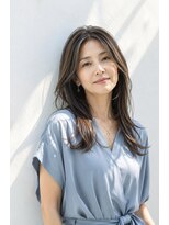 アッシュ 学芸大学店(Ash)&nbsp;ロング/大人女性/アッシュブラウン/白髪ぼかしハイライト
