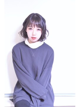 イースタイル 北32条店(e style) 暗髪ボブ×無造作カール
