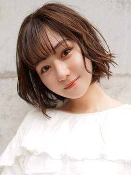 ラフィス ヘアー ピーチ 岡山店(La fith hair peach) 【La fith】 シースルーバング×ボブスタイル