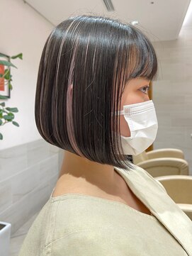 マックス フォー ヘアー(MAX FOR HAIR) 【デザインカラー】綺麗なボブ×インナーカラー◎