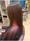 仙台D ロングダブルカラーイヤリングカラーピンク系カラーstyle