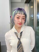 レコ 渋谷(LECO)&nbsp;ラベンダーとミントのウルフヘア