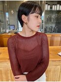 シースルーバング×ショート