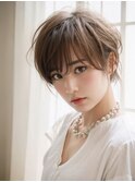 大人かわいいショートボブ/小顔効果/30代40代