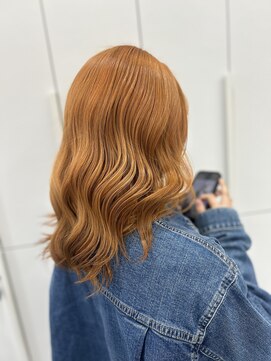 アース 秋田新国道店(EARTH) ワンブリーチでできる派手派手オレンジ♪