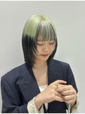 デザインカラーシャドウルーツカラー裾カラーレイヤーカット