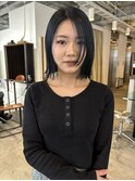 【永久ひろ美】ボブ×ネイビーブラック
