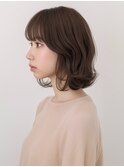 ★グレージュデザインカラーハッシュカットツートンカラーボブ