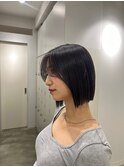 タッセルボブ／切りっぱなしボブ/韓国ボブ