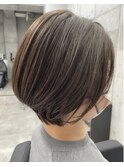 ハイライト/インナーカラー/白髪ぼかし/ハイライト/ショート