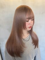 エンター 天神店(ENTER)&nbsp;ブリーチカラー/モカベージュ/レイヤーロング/ENTER 天神店