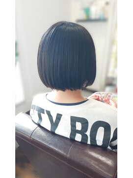 アステリズム(Asterism) 【Asterism】刈上げボブ×さら艶♪縮毛矯正