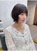 レイヤーボブ／顔まわりレイヤー/くびれボブ