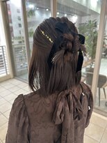 シールドヘアー 沖縄 新都心(C'LD Hair)&nbsp;カチモリハーフアップ/ハーフアップ/ボブアレンジ