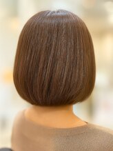 ロンロンシャ 都ホテル店(RONRONCHAT) 30代×ショートボブ×脱白髪染めオーガニックグレージュカラー