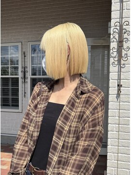 アボックス(abox) 抜きっぱなし/ブロンド/ケアブリーチ/髪質改善/U24/学割