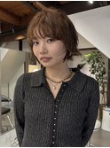 ミニボブ/レイヤー/ゆるパーマ/中崎町