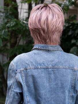 人気メンズウルフショート