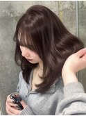 黒髪カタログ/オリーブグレー/ココアベージュ/小顔に見せるヘア
