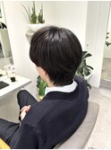 ルーズショート/毛流れスタイル/ミディアムヘア/佐久間凪沙