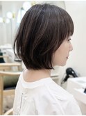 say.ショートボブひし形ショートホワイトシルバーハイライト