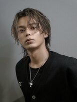 ゴールド 渋谷神南(GOALD)&nbsp;シャドウパーマ　ニュアンスパーマ　センターパート毛流れパーマ
