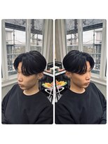ヨムニノクチ(YOMUニノ口)&nbsp;MEN’S/リバースセンターパート/ニュアンスパーマ/新ノ口