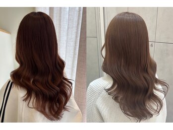 シエル ドゥ サワ(ciel de SAWA)の写真/髪質改善カラーでダメージレスな美発色◎髪質改善カラーで叶える極上の仕上がり◎色持ちもアップ♪
