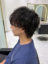 六本木美容室 白金店 波巻きマッシュ/20代/30代