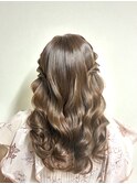 結婚式参列に♪/お呼ばれヘア/ゆるふあ/ハーフツイン/ヨシンモリ