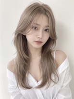 ベル 新宿(Belle)&nbsp;ミルクベージュハッシュカットシースルーバングフレンチバング
