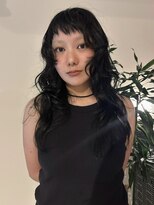 サンデイズド(SUNDAZED)&nbsp;ブルーブラック×髪質改善カラーロング