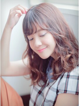 ヘアアンドメイク エジェリ(hair&make egerie) 小顔♪ふんわりミディ3 ダブルカラー 恵比寿