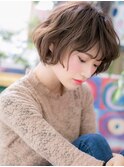 くせ毛風大人かわいい小顔ココアブラウンｂ上尾20代30代40代!