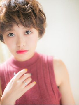 モッズ ヘア 福岡姪浜店(mod's hair) *mod's姪浜*…個性的ルーズカールの小顔マニッシュショートd