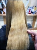 ブリーチ毛の方をジュエリーシステム×LULUTr×縮毛矯正で艶髪♪