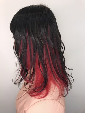 サロン ド ロイ(Salon de Roi) 情熱レッドインナーカラー☆