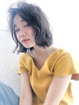 アメリ 新宿(Ameri) パーマ風ボブ