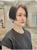 ライン感がかっこいいハンサムラインショート