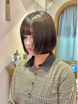 ロンドアベニール 北千住(Lond avenir)&nbsp;きりっぱなしボブ 顔まわりレイヤー