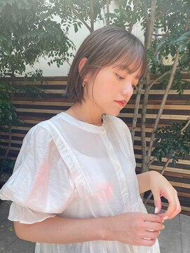 ミラバイグリーン(Mira by green) ボブ/ミニボブ/ミルクティーベージュ/酸性ストレート