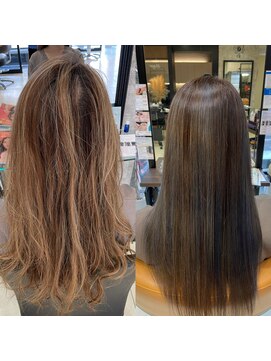 ステージ 今福鶴見店(stage) 髪質改善ストレート×超高濃度水素ケアカラー