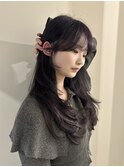 韓国風/レイヤー/くびれ/顔まわり/前髪/小顔