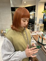 ヘアー アイス ルーチェ(HAIR ICI LUCE)&nbsp;オレンジブラウン オレンジカラー 春カラー 暖色カラー/山中