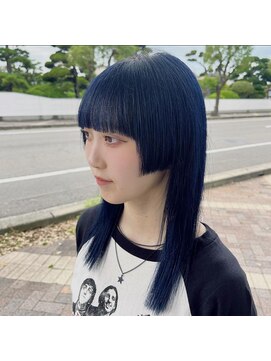 ボアップ(boappu) ＃イルミナカラー＃髪質改善＃ケアブリーチ＃ブルーカラー